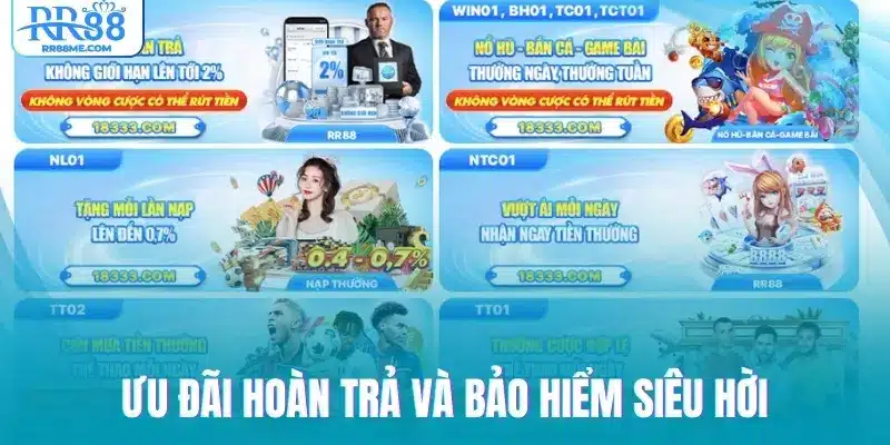 Ưu đãi hoàn trả và bảo hiểm siêu hời